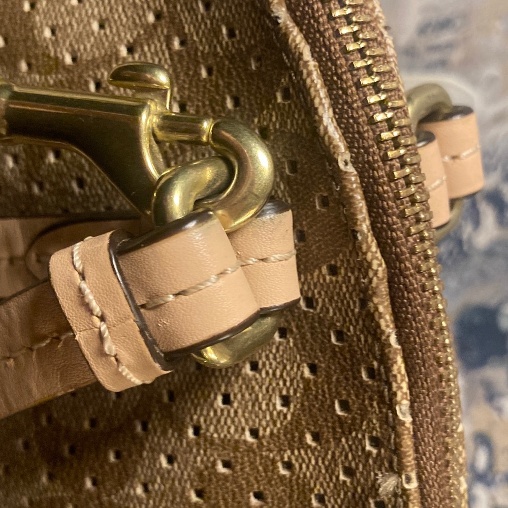 Coach Brown and Tan Shoulder Bag - Picture 8 of 15